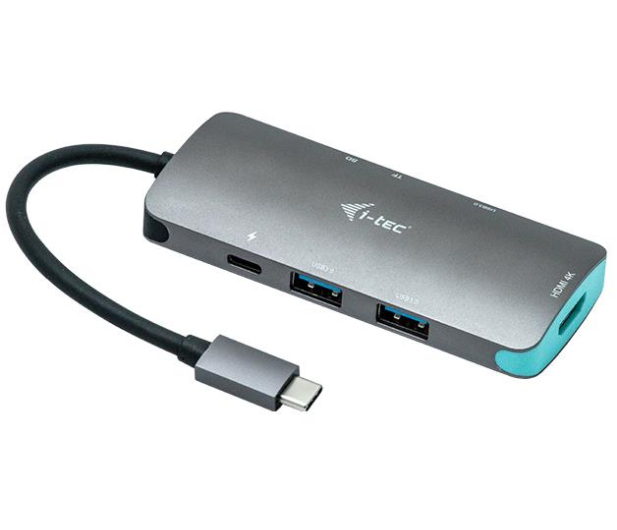i-tec USB-C Metal Nano Dock 1x HDMI 4K czytnik kart PD 100W - 503275 - zdjęcie 2